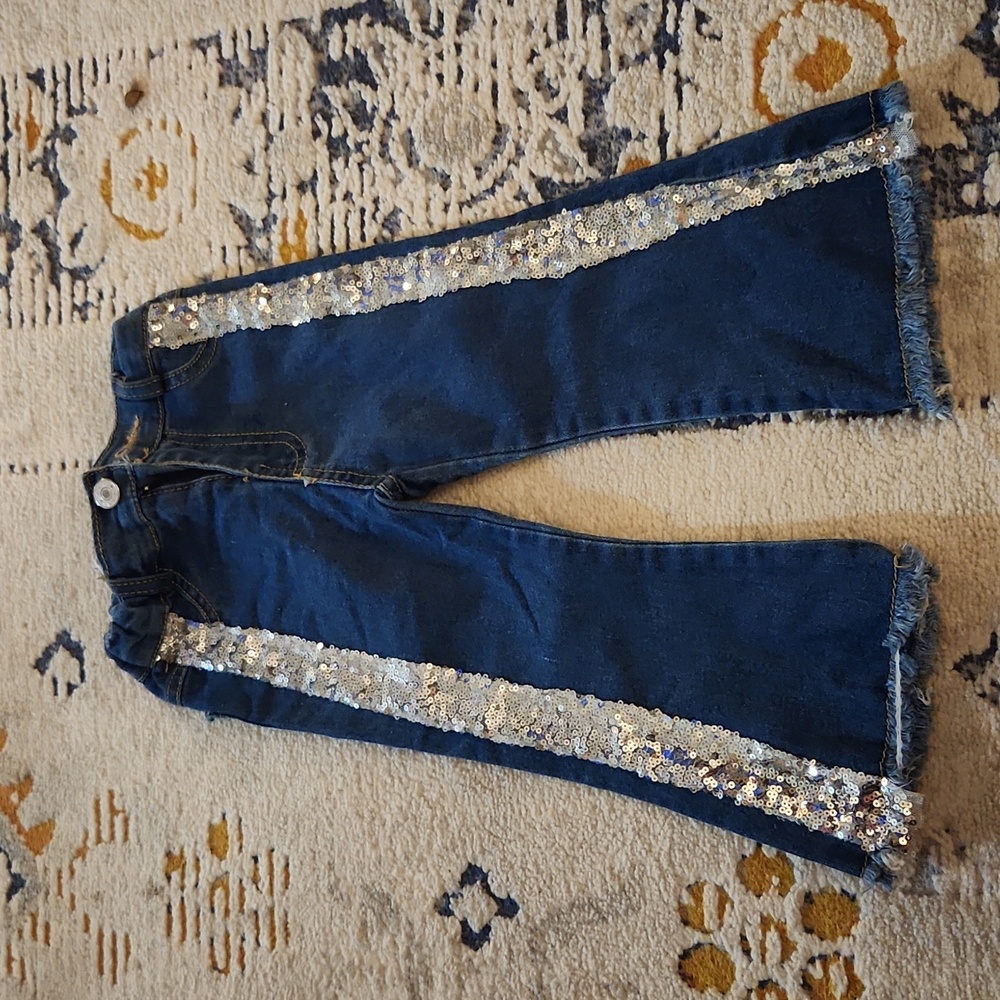 Sequin jeans